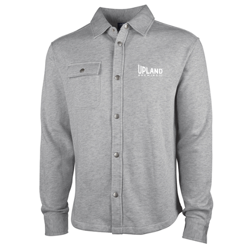 Charles River Hyannis Snap Shacket -- Heather Grey