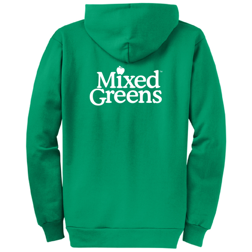 Adult Port and Company Classic Full Zip Hooded Sweatshirt -- Kelly