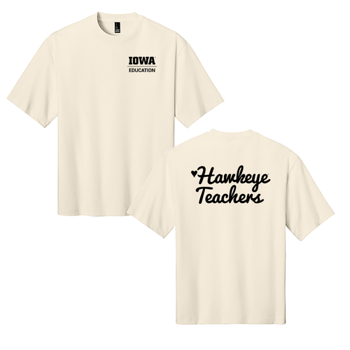 Hawkeye Teacher District Heavyweight Very Important Tee -- Griege