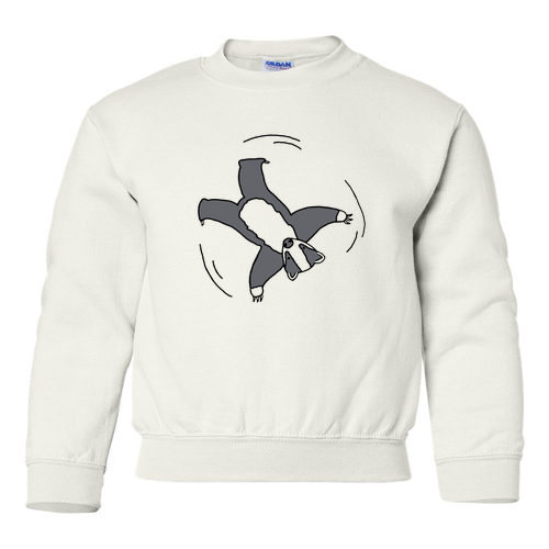 Gildan Heavy Blend Youth Crew Neck Sweatshirt -- White