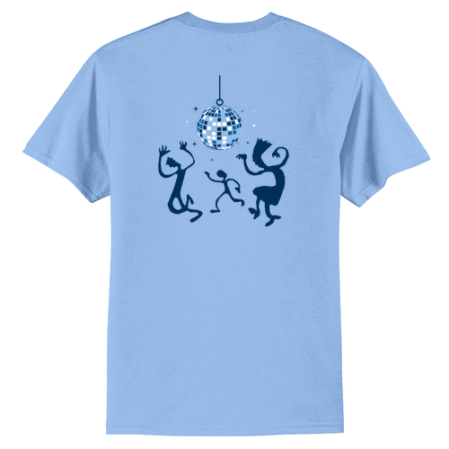 Port and Company 50/50 Blend Basic T-Shirt -- Light Blue