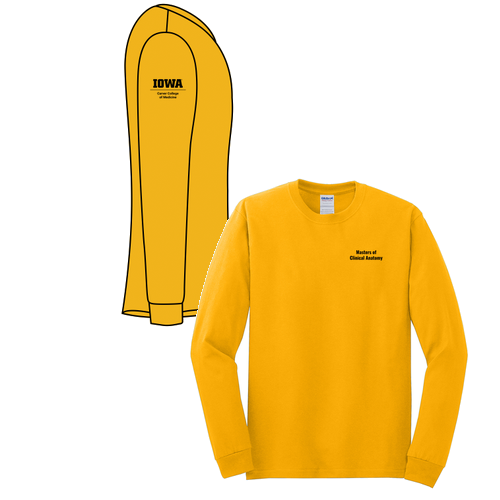 Gildan Heavy Cotton Longsleeve Basic T-Shirt -- Gold