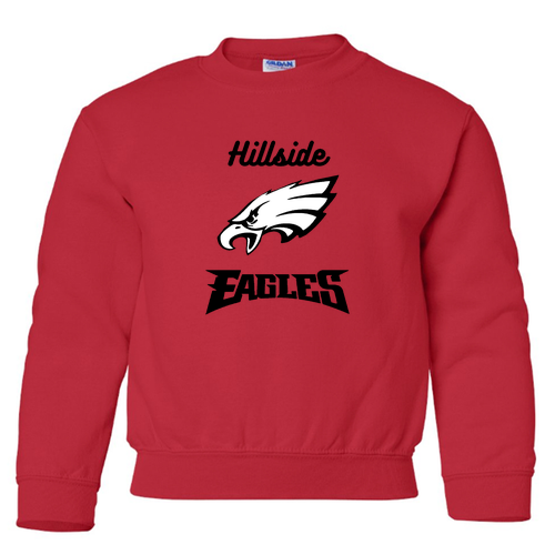 Gildan Heavy Blend Youth Crew Neck Sweatshirt -- Red