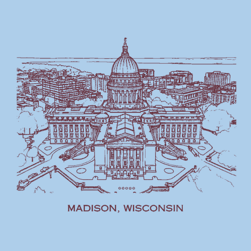 Gildan Heavy Cotton Basic T-Shirt -- Light Blue