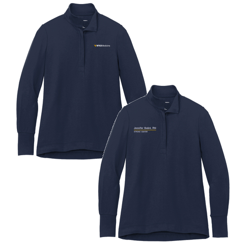 Port Authority Ladies Fairway Stretch 1/4-Zip -- River Blue Navy