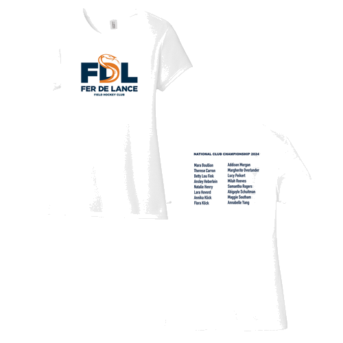 Ladies District Soft Fitted Perfect Tri Tee -- White, U14