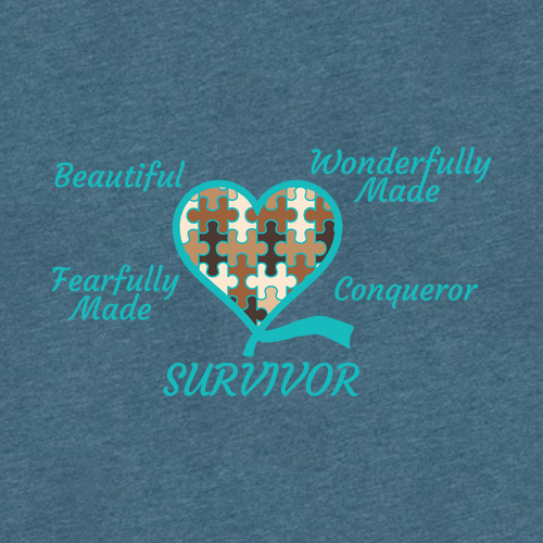 Survivor Tee -- Heather Deep Teal