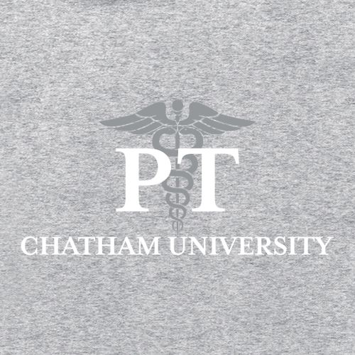 Fleece Quarter-Zip Pullover Sweatshirt -- Athletic Heather with White and Grey Embroidery