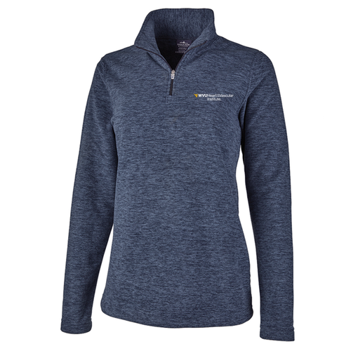 Charles River Womens Freeport Microfleece Pullover -- Navy Heather