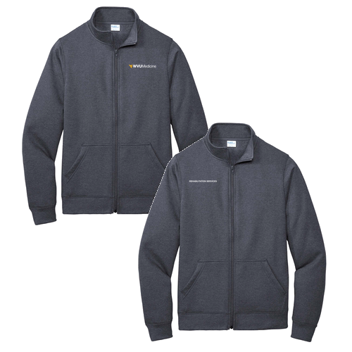 Port and Company Core Fleece Cadet Full-Zip Sweatshirt -- Navy