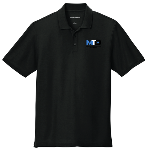 Port Authority Wearever Signature Pique Polo -- Deep Black