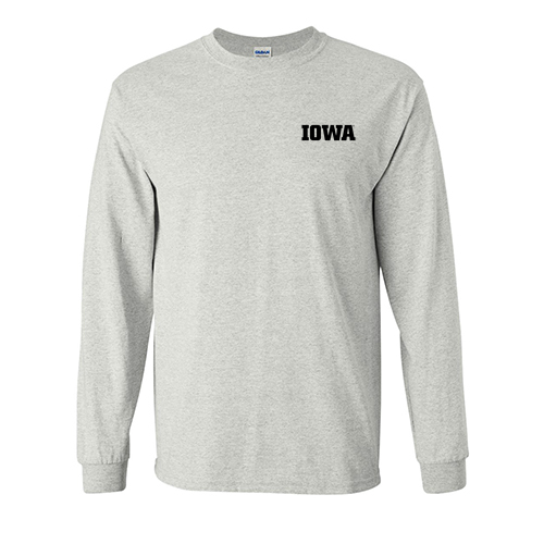 Gildan Ultra Cotton Longsleeve Basic T-Shirt -- Ash