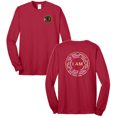 (Plus Sizes Only) I Am Longsleeve -- Red