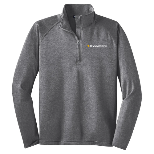 Sport Tek Sport Wick Stretch Half Zip Pullover -- Charcoal Grey