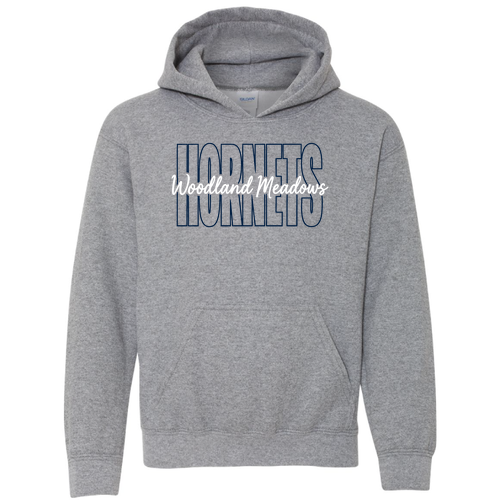 Youth Gildan Heavy Blend Hooded Sweatshirt -- Graphite Heather