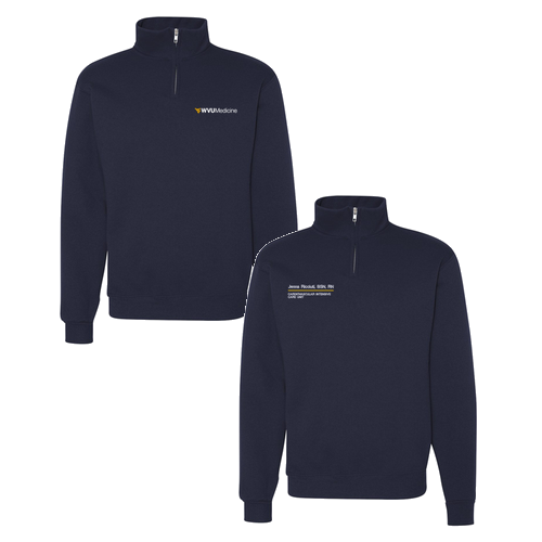 Jerzees 9.3 Oz 50/50 Nublend Quarter Zip Sweatshirt Adult -- J Navy