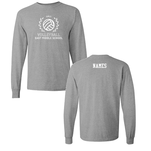 Gildan Heavy Cotton Longsleeve Basic T-Shirt -- Sport Grey