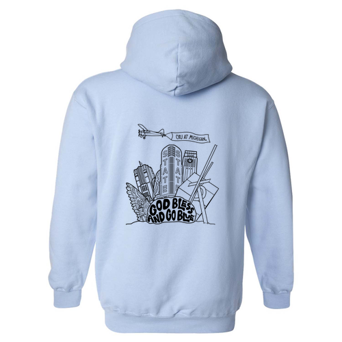 Gildan Heavy Blend Hooded Sweatshirt -- Light Blue