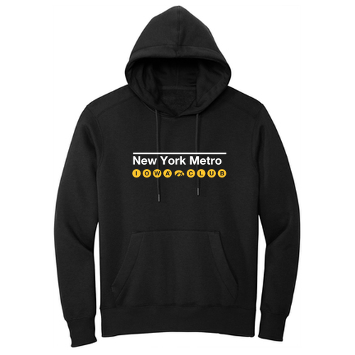 Subway Sign District Perfect Weight Fleece Hoodie -- Jet Black