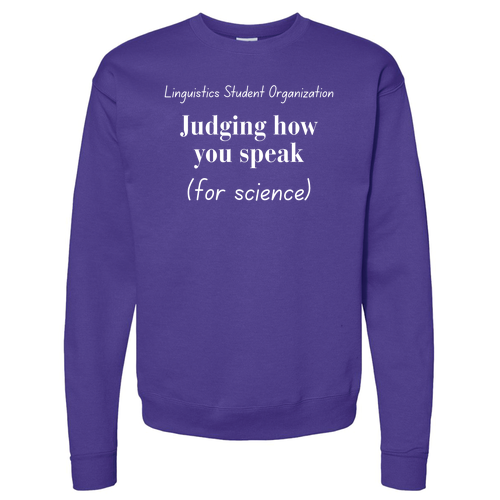 Hanes EcoSmart Crewneck Sweatshirt Judge Purple