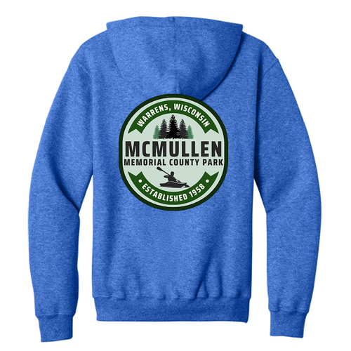 Port and Company Classic Full Zip Hooded Sweatshirt -- Heather Royal