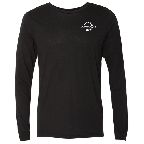 [HIDE] Bella Canvas Unisex Jersey Longsleeve Tee -- Black Solid Triblend