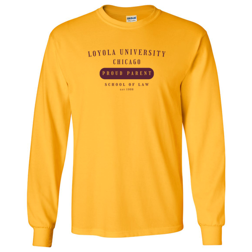 Class of '26 Proud Parents Long sleeve -- Gold