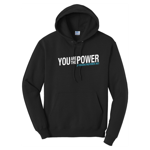 Port and Company Core Fleece Pullover Hooded Sweatshirt -- Jet Black