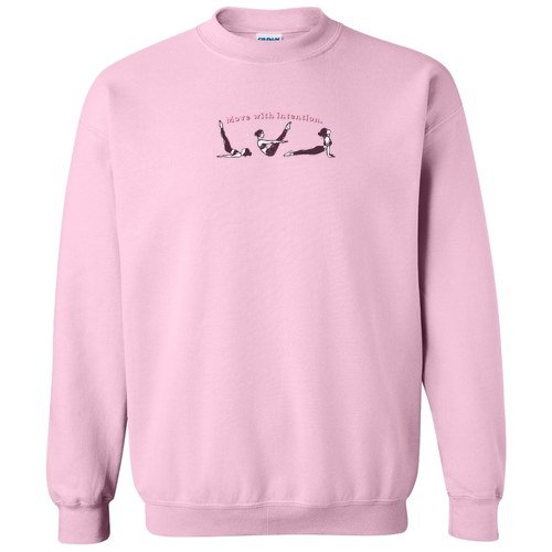 Gildan Heavy Blend Crew Neck Sweatshirt -- Light Pink