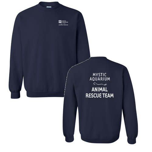 Mystic Aquarium Animal Rescue Program Crew Neck Sweatshirt (Navy)