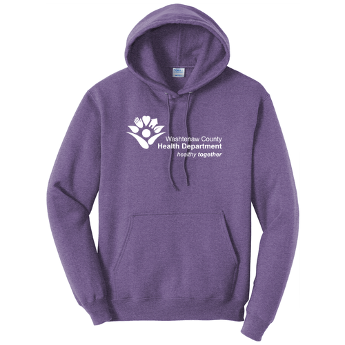 Pullover Hooded Sweatshirt -- Heather Purple