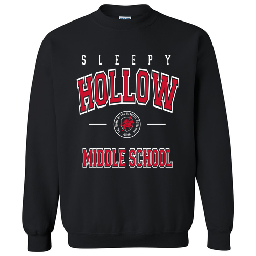Black Gildan Crew Neck Sweatshirt