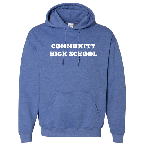 Gildan Heavy Blend Hooded Sweatshirt -- Heather Sport Royal