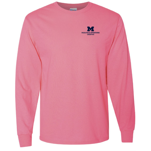 Men/Unisex Jerzees Dri-Power Active Adult Longsleeve Tee -- Neon Pink, $19