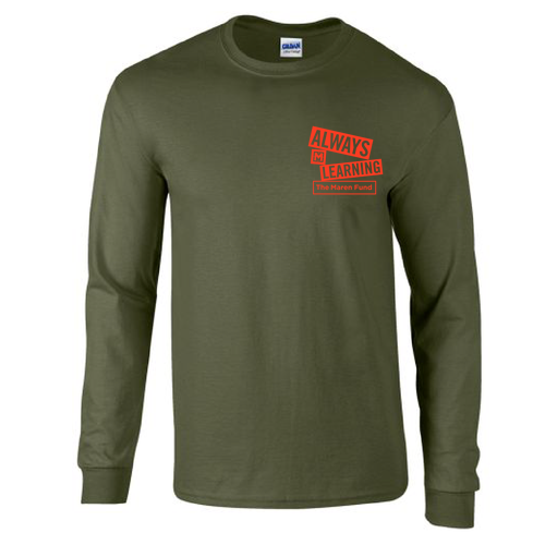 Gildan Heavy Cotton Longsleeve Basic T-Shirt -- Military Green