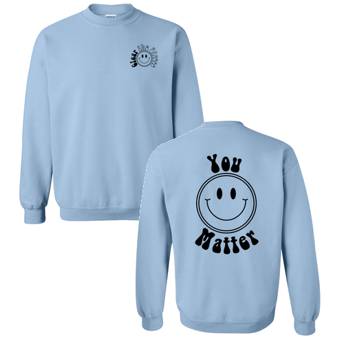 Gildan Heavy Blend Crew Neck Sweatshirt -- Light Blue