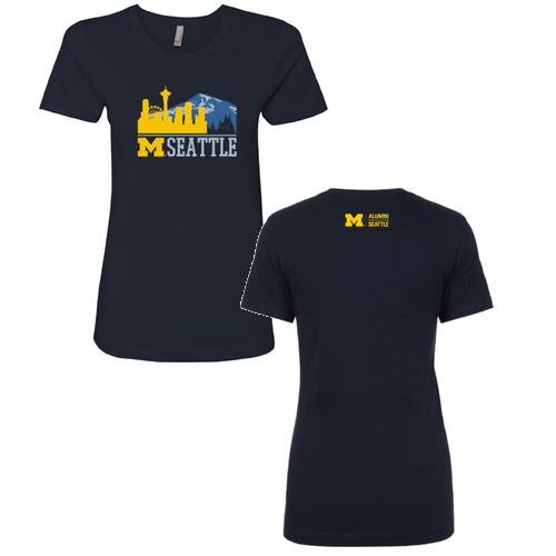 Ladies Next Level Soft Fitted Boyfriend Tee -- Midnight Navy