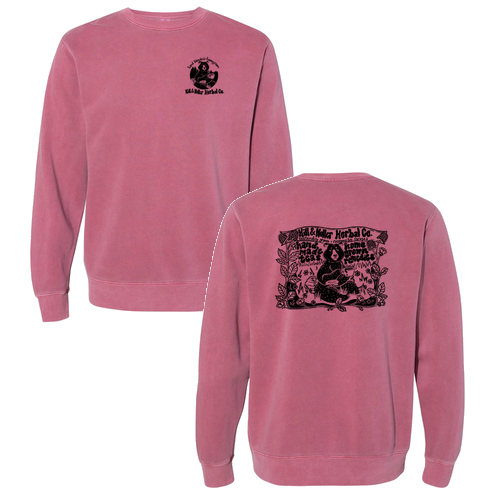 Independent Trading Co. Unisex Pigment Dyed Crew Neck Pigment Maroon