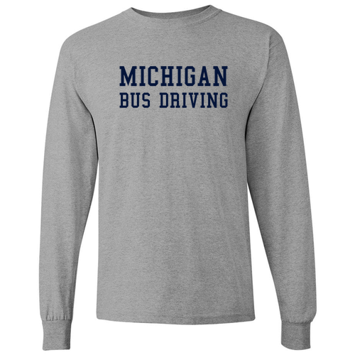 Gildan Heavy Cotton Longsleeve Basic T-Shirt -- Sport Grey