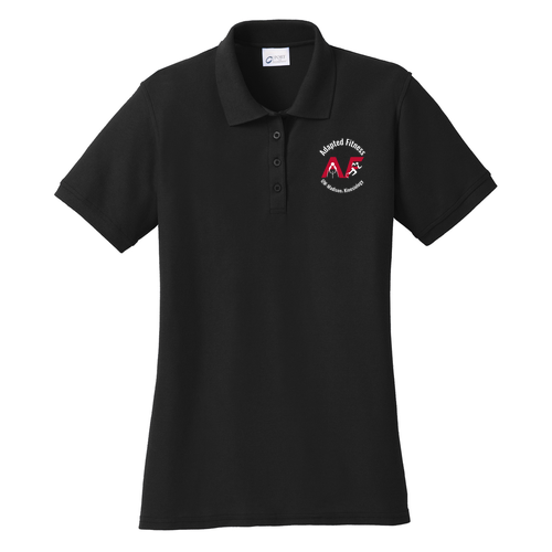 Port & Company Ladies Core Blend Pique Polo -- Jet Black
