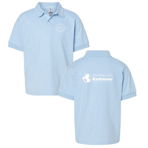 Gildan Youth 50/50 Sport Shirt -- Light Blue