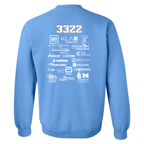 Mens/Unisex Gildan Heavy Blend Crewneck Sweatshirt -- Carolina Blue