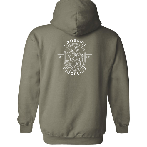 Gildan Heavy Blend Hooded Sweatshirt -- Military Green