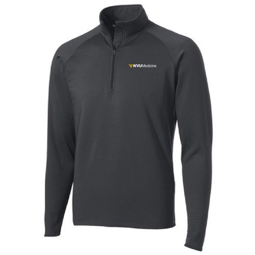 Sport Tek Sport Wick Stretch Half Zip Pullover -- Charcoal Grey