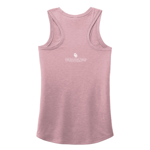 District Made Ladies Perfect Tri Racerback Tank -- Heathered Lavender