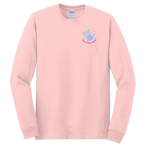 Gildan Heavy Cotton Longsleeve Basic T-Shirt -- Light Pink