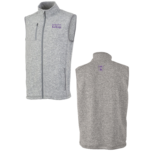 Charles River Mens Pacific Heathered Vest -- Light Grey Heather