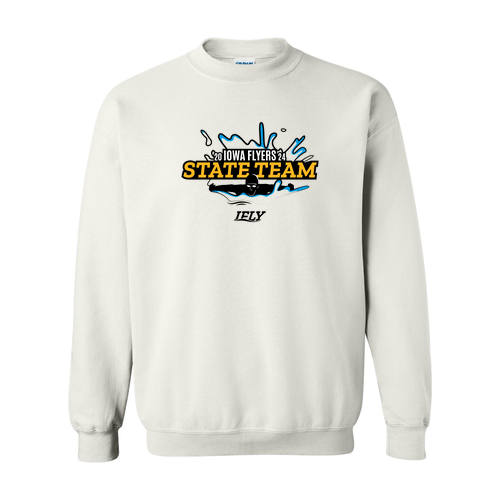 Gildan Heavy Blend Crew Neck Sweatshirt -- White