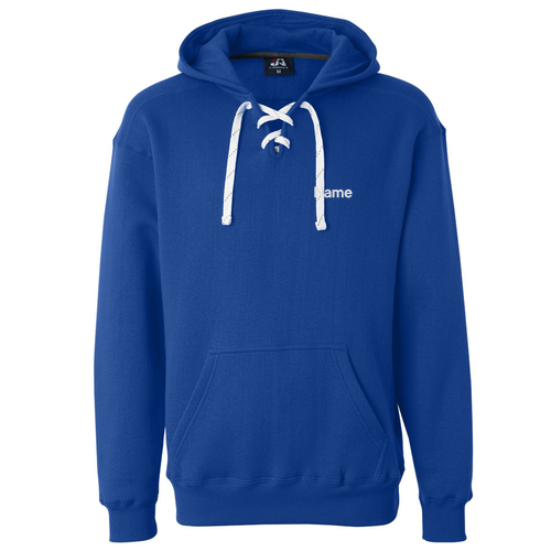 J America Sport Lace Hooded Sweatshirt -- Royal