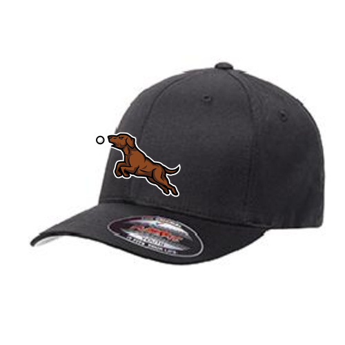 Youth Yupoong Youth Flexfit Wooly 6 Panel Hat -- Black